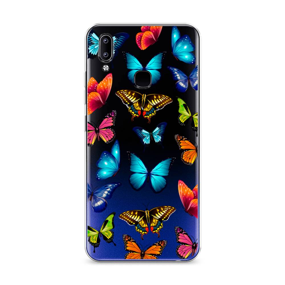 

Силиконовый чехол "Разные бабочки" на Vivo Y93 Lite, Разные бабочки
