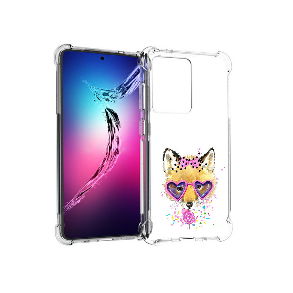 Чехол MyPads Tocco для Samsung Galaxy S20+ лисенок с бантиком (PT141343.495.441)