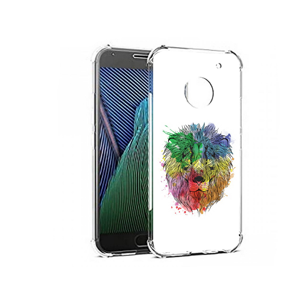 

Чехол MyPads Tocco для Motorola Moto G5 разноцветный гордый лев (PT67504.367.573), Прозрачный, Tocco