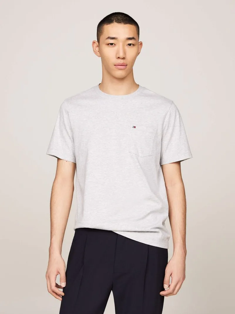 

Футболка мужская Tommy Hilfiger MW0MW36220 серая M, Серый, MW0MW36220