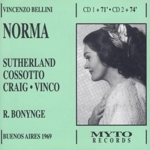 

Bellini: Norma. / Joan Sutherland, Fiorenza Cossotto. 1969, 2 CD