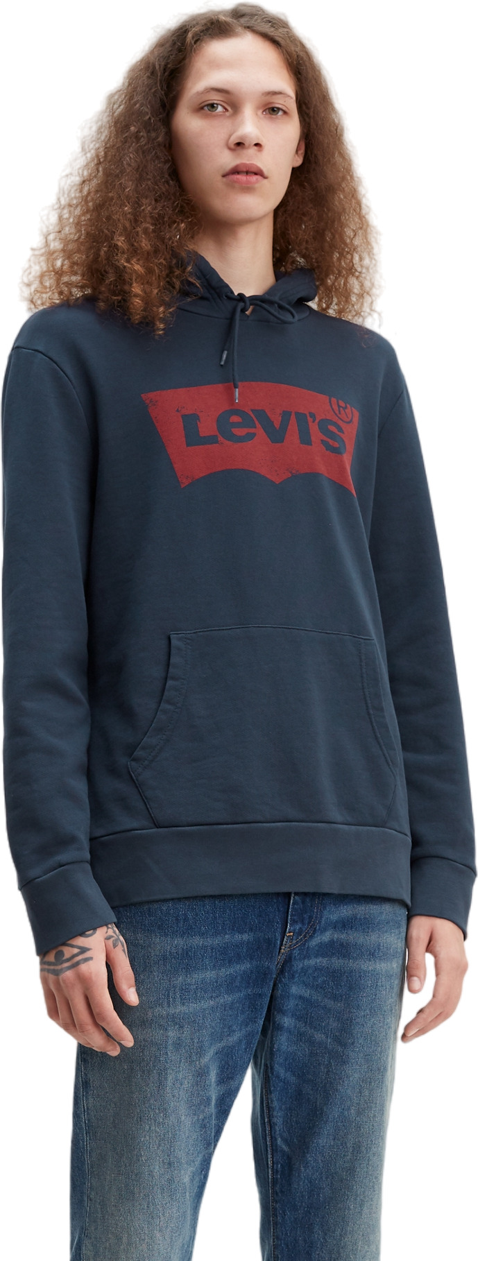 

Худи мужское Levi's Men Graphic Pullover Hoodie синее XL, Синий, Men Graphic Pullover Hoodie