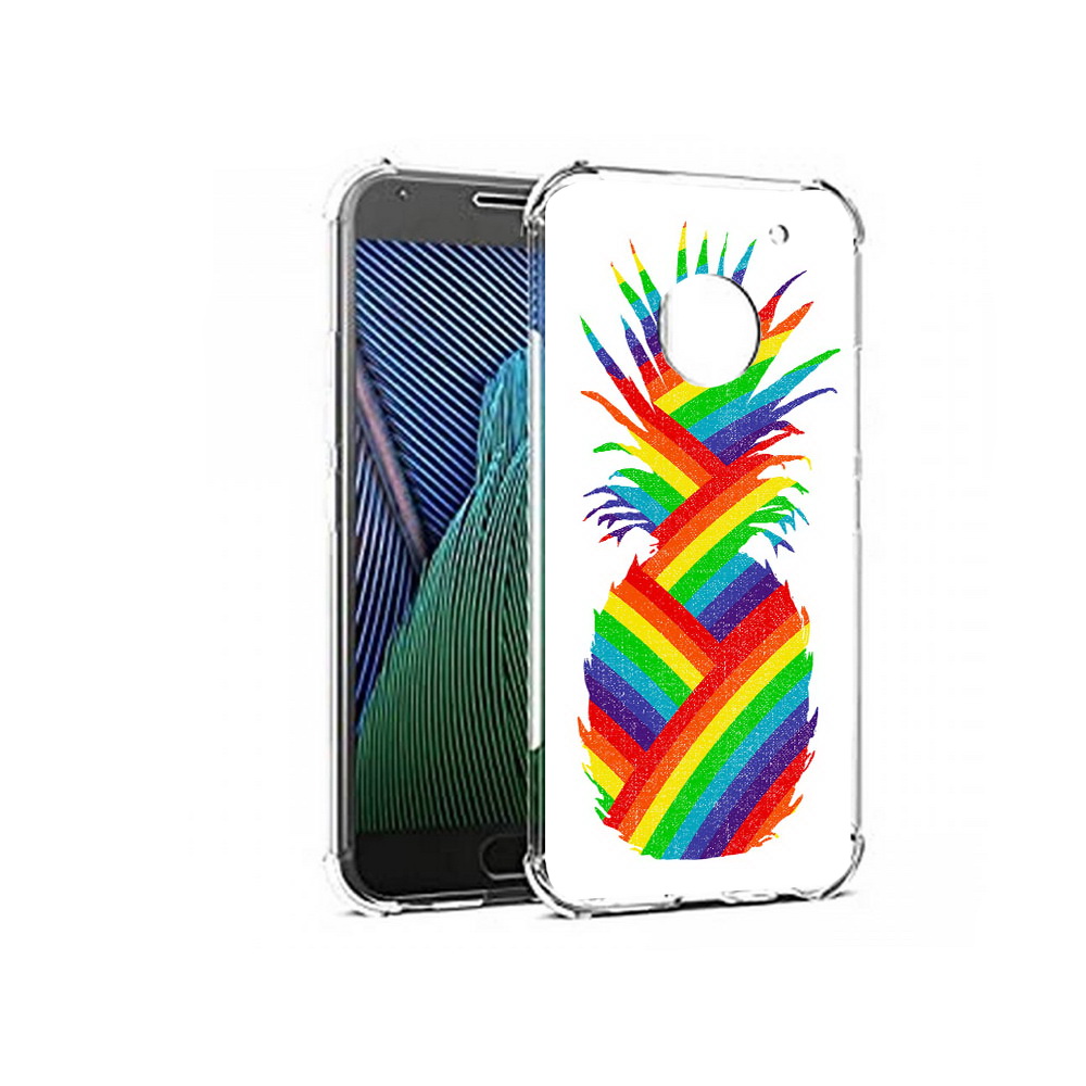 

Чехол MyPads Tocco для Motorola Moto G5 радужный ананас (PT67504.367.566), Прозрачный, Tocco