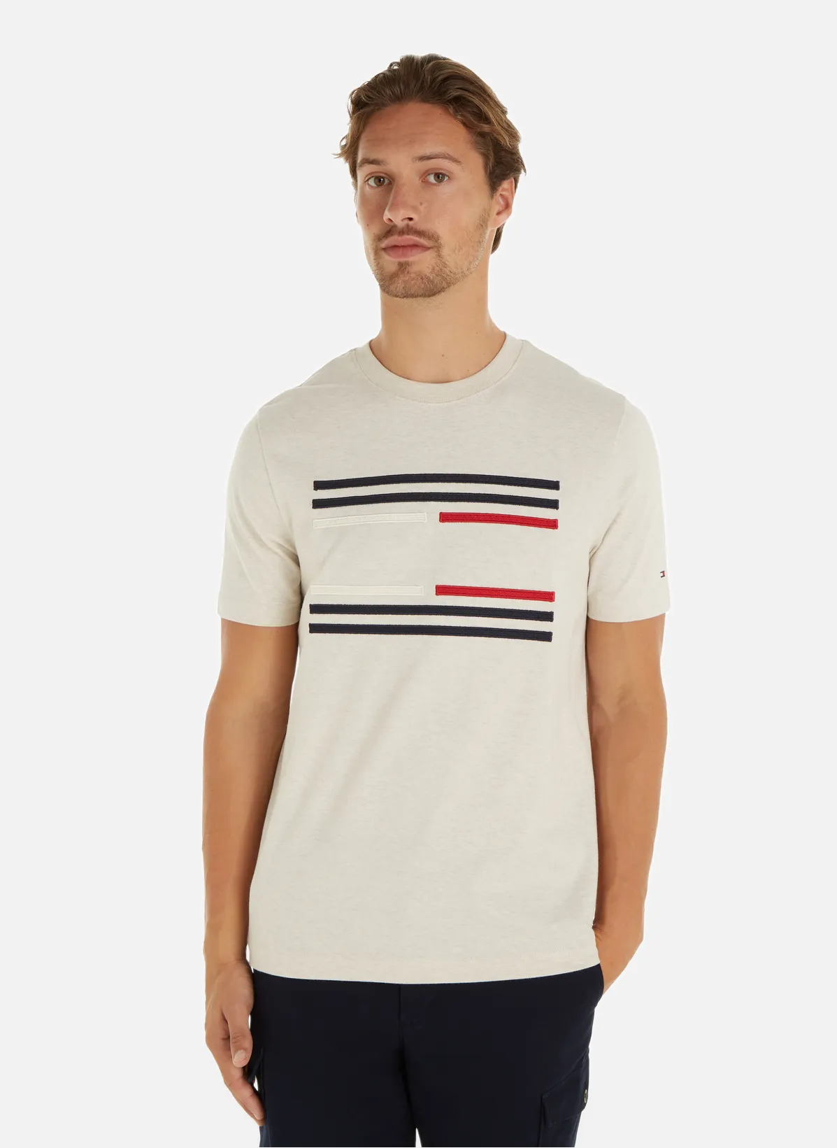 Футболка мужская Tommy Hilfiger MW0MW35460 бежевая XS 9990₽