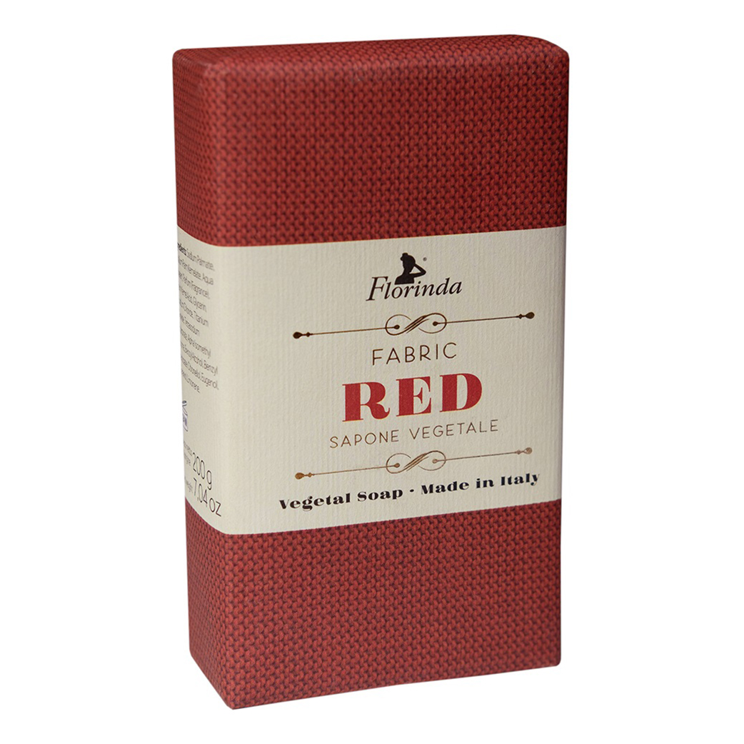 фото Туалетное мыло твердое florinda fabric collection soap red парфюмированное для тела 200 г