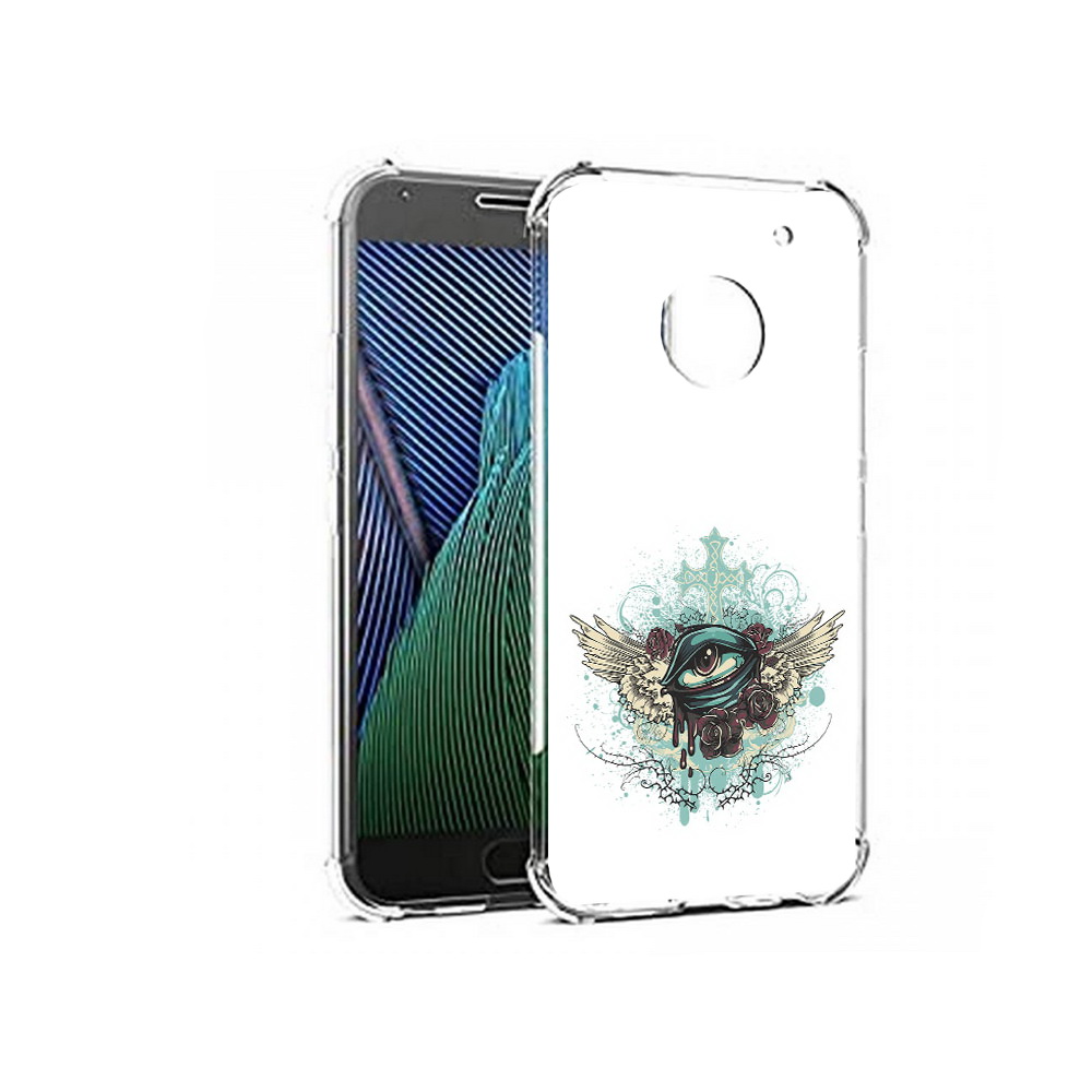 

Чехол MyPads Tocco для Motorola Moto G5 плачущий глаз с крыльями (PT67504.367.544), Прозрачный, Tocco