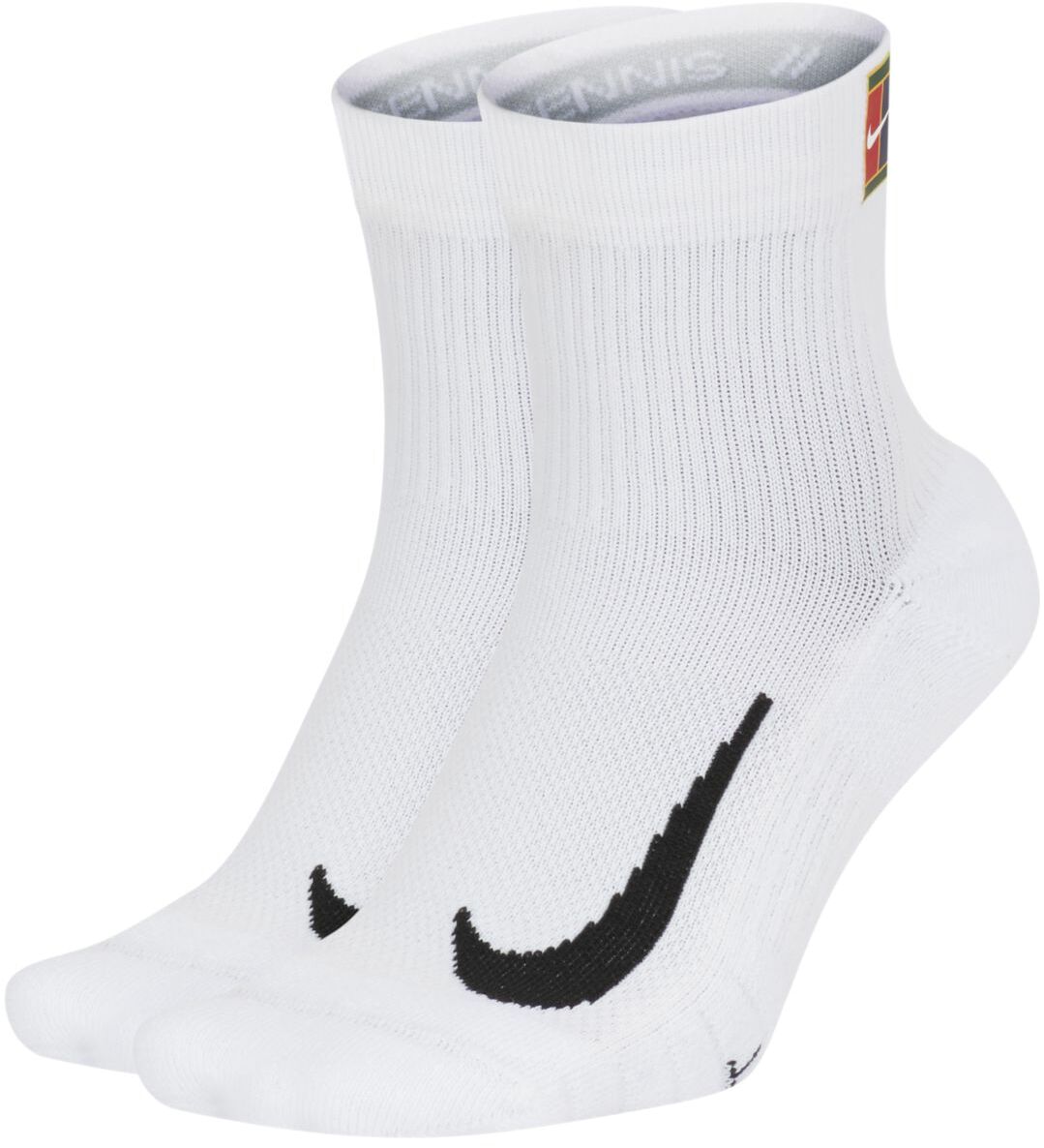 Комплект носков унисекс Nike Court Multiplier Max Socks 2 P белых XL Китай белый, размер 45,  46,  47,  48,  49