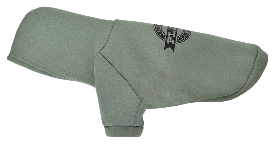 фото Толстовка для собак yami-yami одежда, унисекс, зеленый, xl, длина спины 34 см
