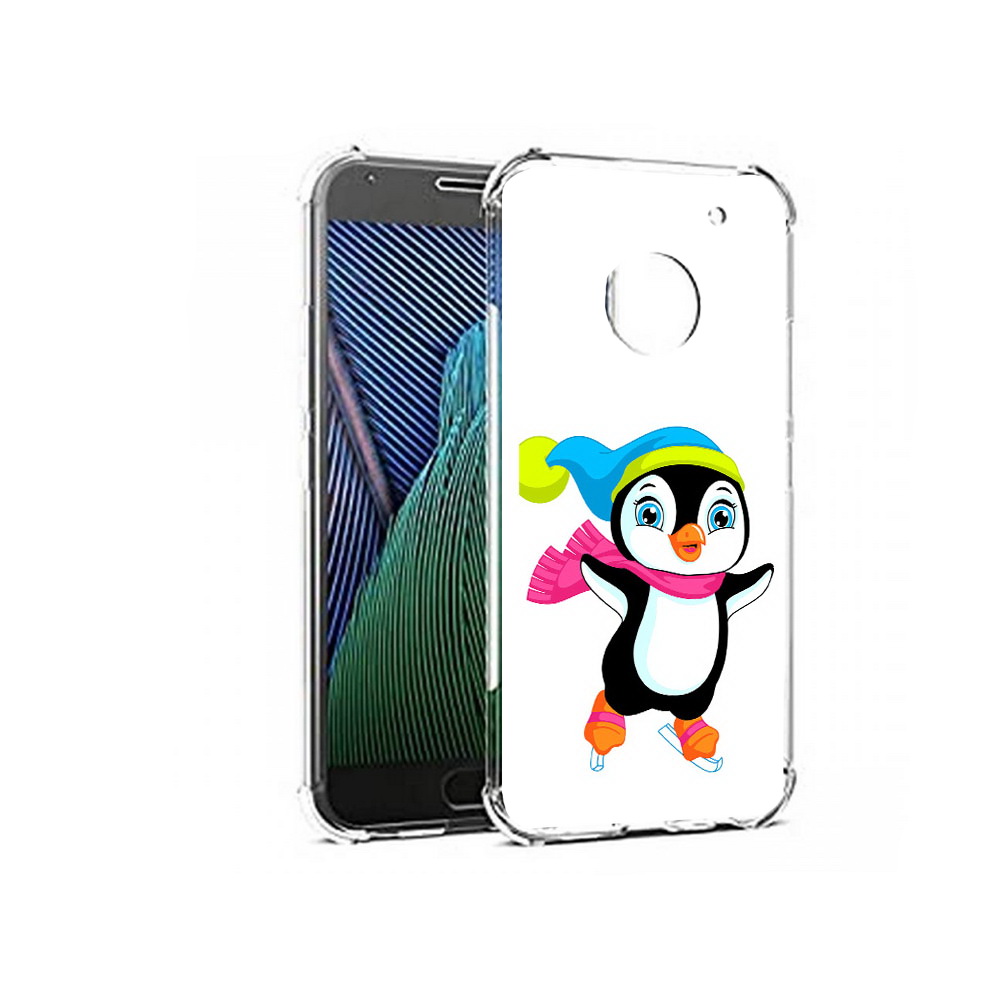 

Чехол MyPads Tocco для Motorola Moto G5 пингвин на коньках (PT67504.367.540), Прозрачный, Tocco