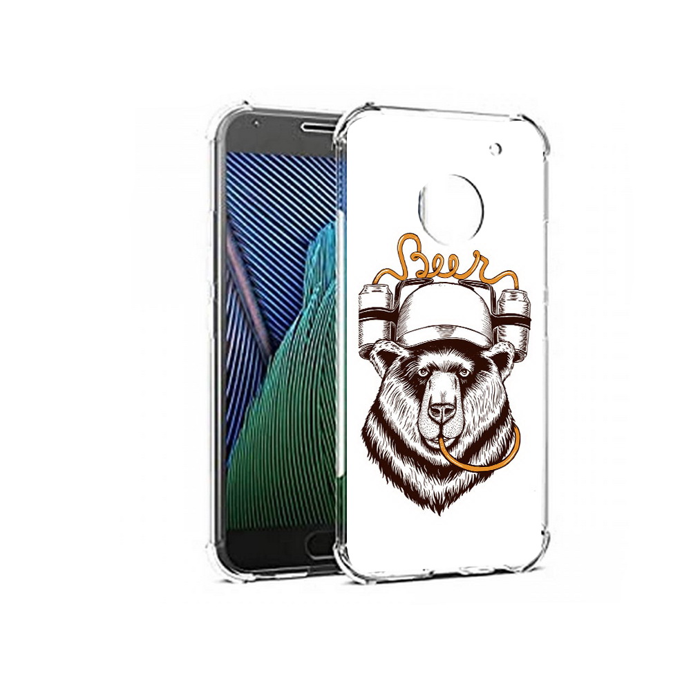 

Чехол MyPads Tocco для Motorola Moto G5 пивной медведь (PT67504.367.538), Прозрачный, Tocco