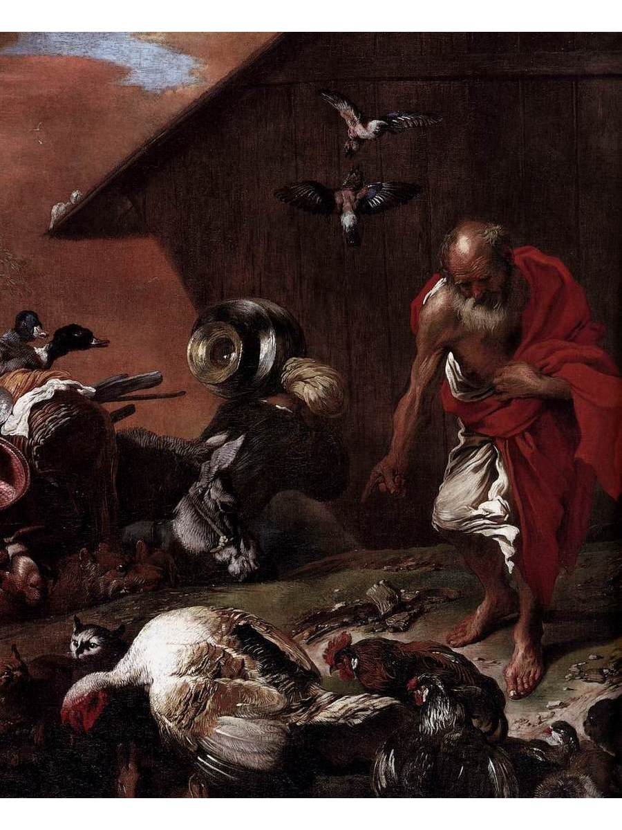 

Постер DRABS A2 Джованни Бенедетто Кастильоне In Front of Noah's Ark detail