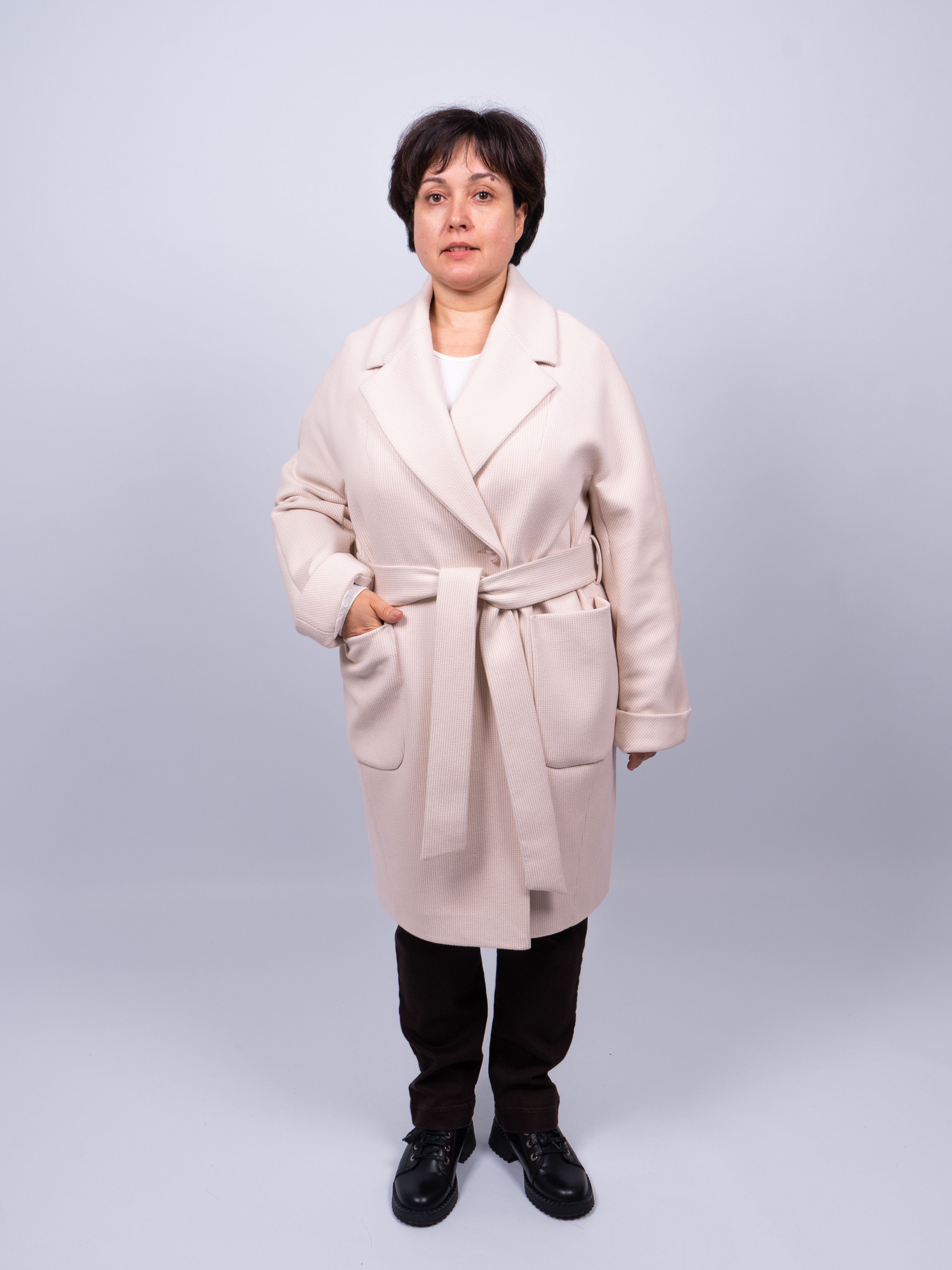 

Пальто женское 365 clothes KR-293B-Малзвезда бежевое 50 RU, Бежевый, KR-293B-Малзвезда