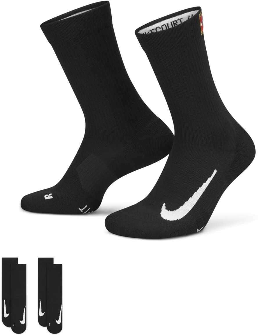 

Комплект носков унисекс Nike Court Multiplier Cushioned Socks (2 Pairs) черных M, Черный, Court Multiplier Cushioned Socks (2 Pairs)