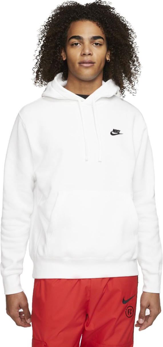 Худи мужское Nike M Sportswear Club Fleece Pullover Hoodie белое 2XL