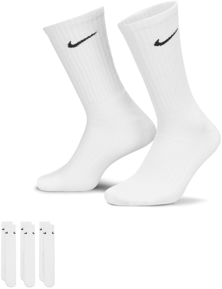 

Комплект носков унисекс Nike U Cushion Crew Training Sock 3P белых S, Белый, U Cushion Crew Training Sock 3P