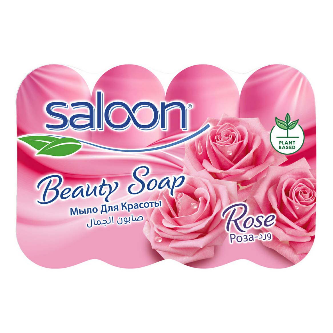 фото Туалетное мыло saloon роза 75 г х 4 шт