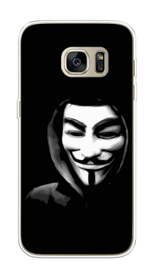 

Чехол Awog на Samsung Galaxy S7 "Анонимус", Черный;серый;белый, 24550-5