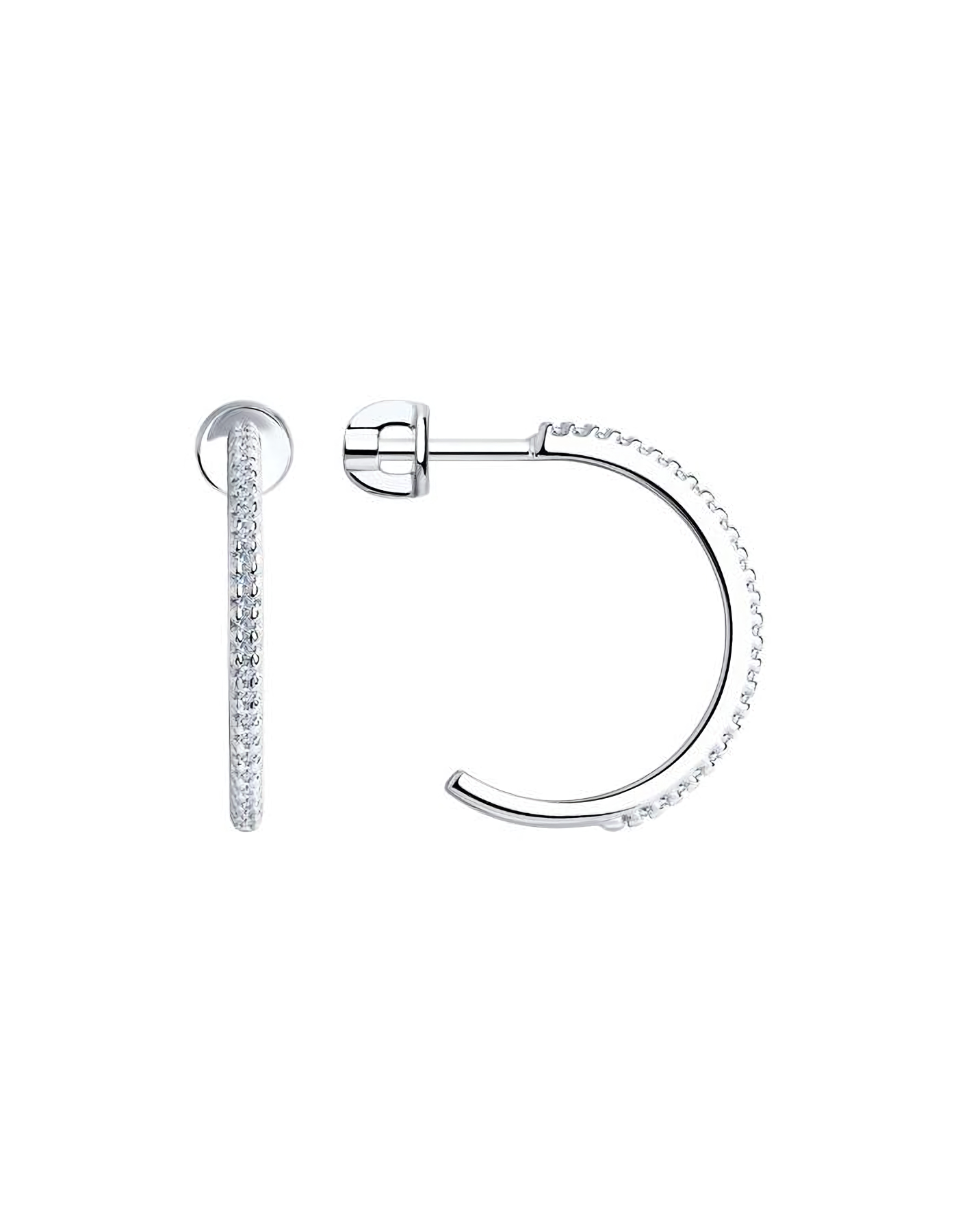 

Серьги пусеты из серебра TEO MAORI 894024131, фианит, 894024131