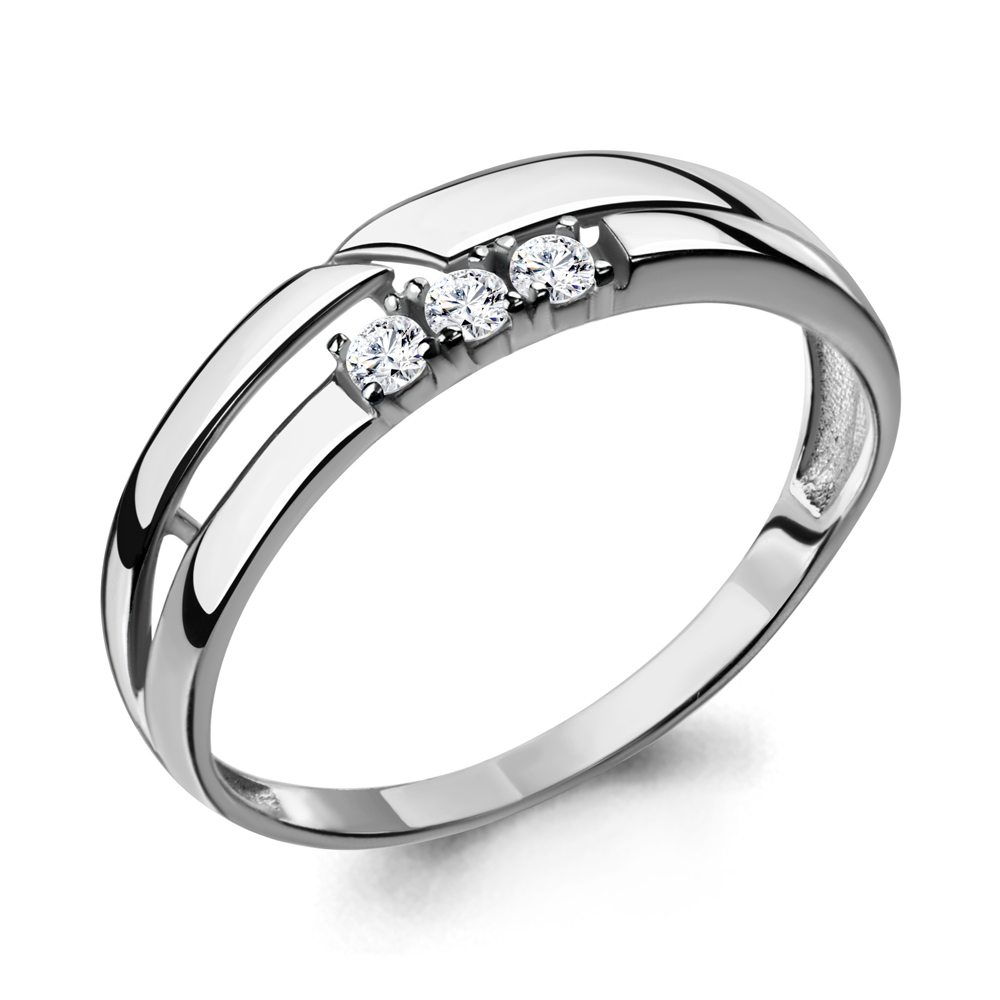 

Кольцо из серебра с фианитом Aquamarine Aquamarine 68279А_925_р р. 18, 68279А_925_р