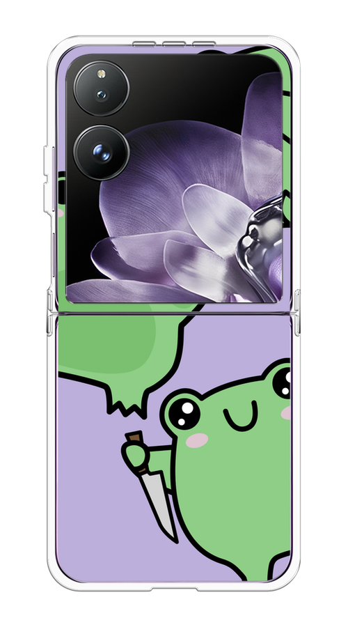 

Чехол на Xiaomi Mix Flip "Опасные лягушата", Фиолетовый;зеленый;черный, 323150-1