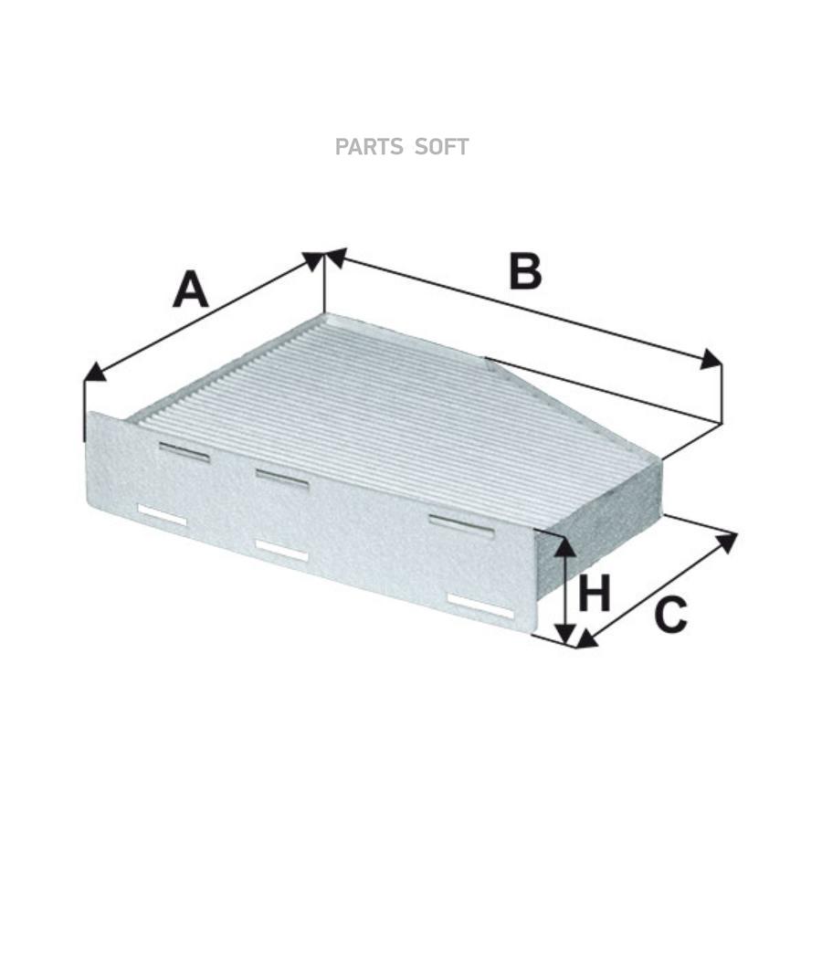 Фильтр салона Audi A3/A3 Sportback 03>13 Skoda Octavia II/Octavia II Combi 04>13 VW Golf P