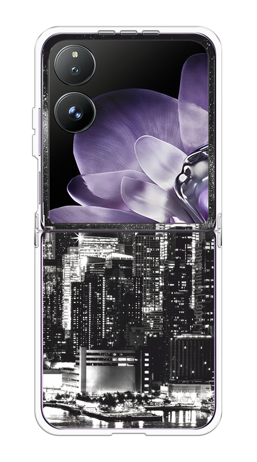 

Чехол на Xiaomi Mix Flip "Ночной Нью-Йорк", Черный;серый;белый, 323150-1