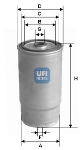 

Ufi Filters Фильтр Топливный Дизельный Hyundai Santa Fe Ii 2.0Crdi, Kia Sorento Ii 2.0Crdi