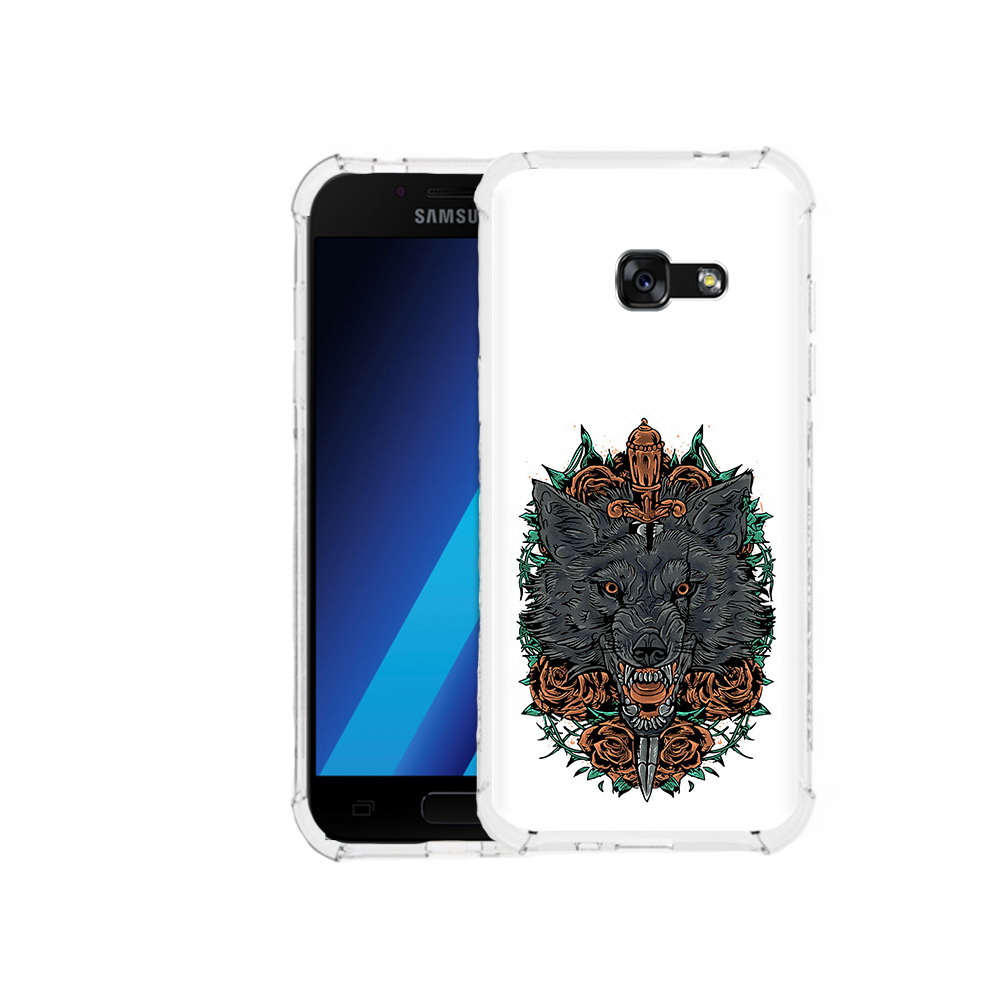 Чехол MyPads Tocco для Samsung Galaxy A7 (2017) красивый злой волк (PT87719.559.409)