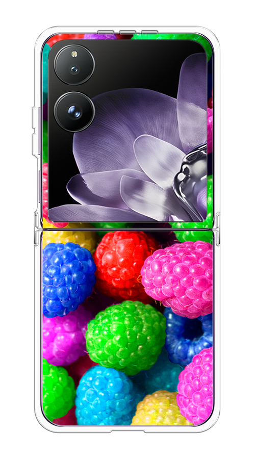 

Чехол на Xiaomi Mix Flip "Леденцовая малина", Фиолетовый;розовый;зеленый, 323150-1