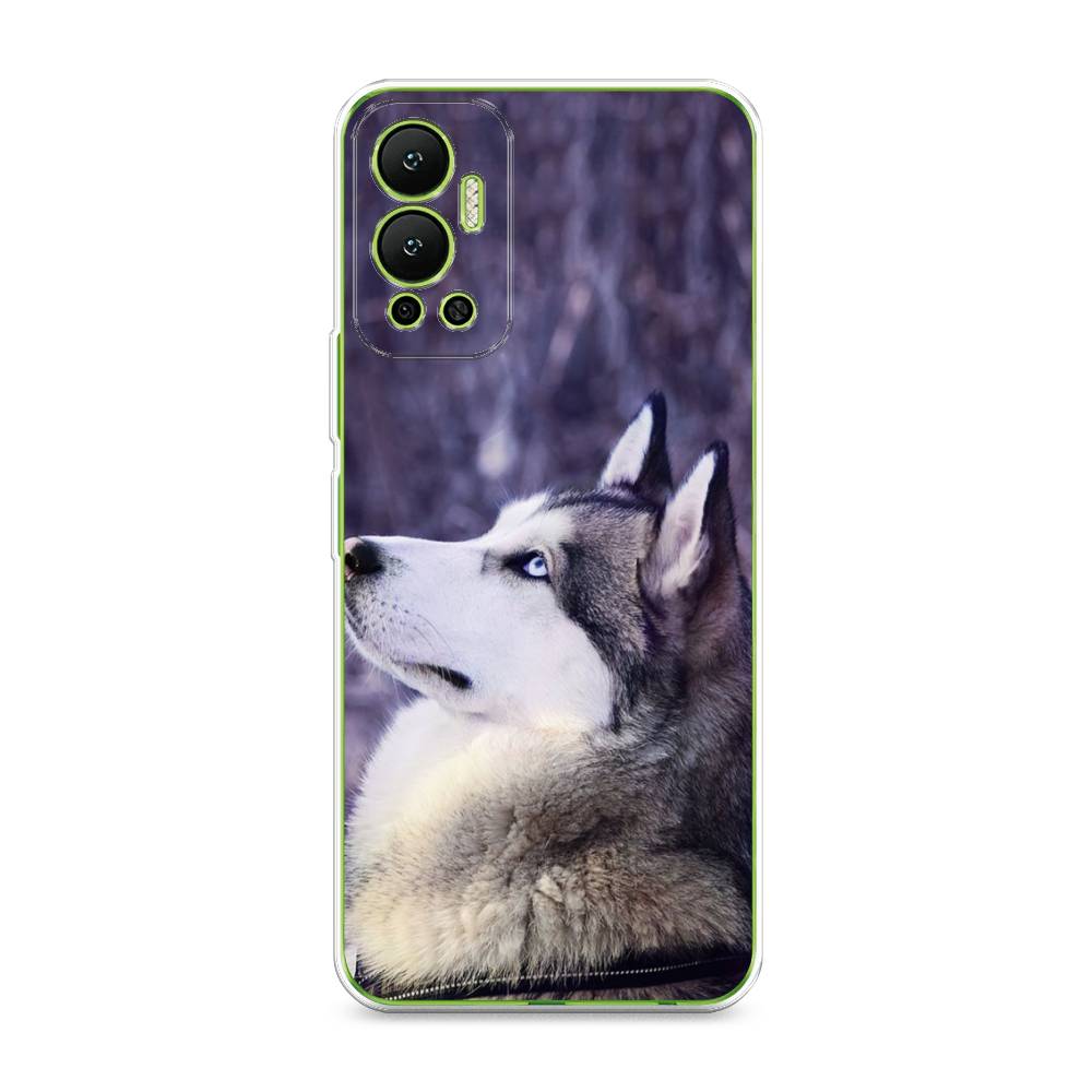 

Чехол для Infinix Hot 12 "Хаски 1", Фиолетовый;белый, 3101350-1