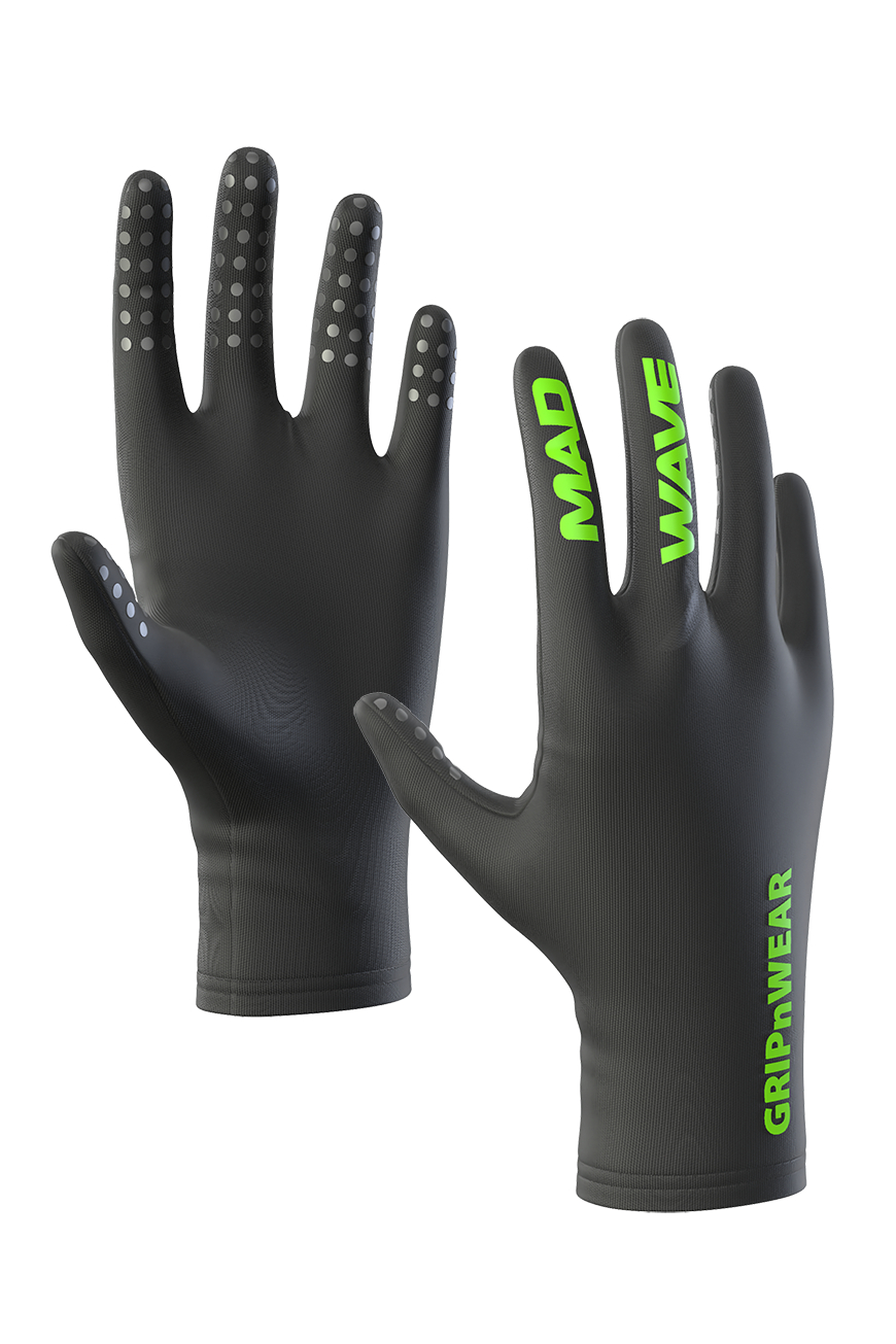 

Гидроперчатки Mad Wave GRIPnWEAR Gloves, black, XL INT/XXL INT, Черный