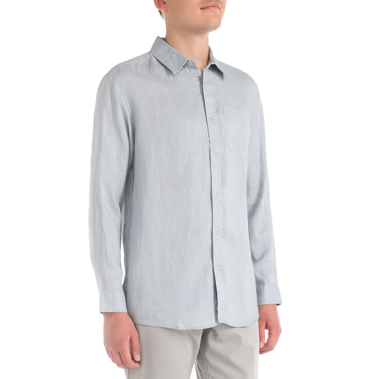

Рубашка мужская Maison David SHIRT голубая S, Голубой, SHIRT