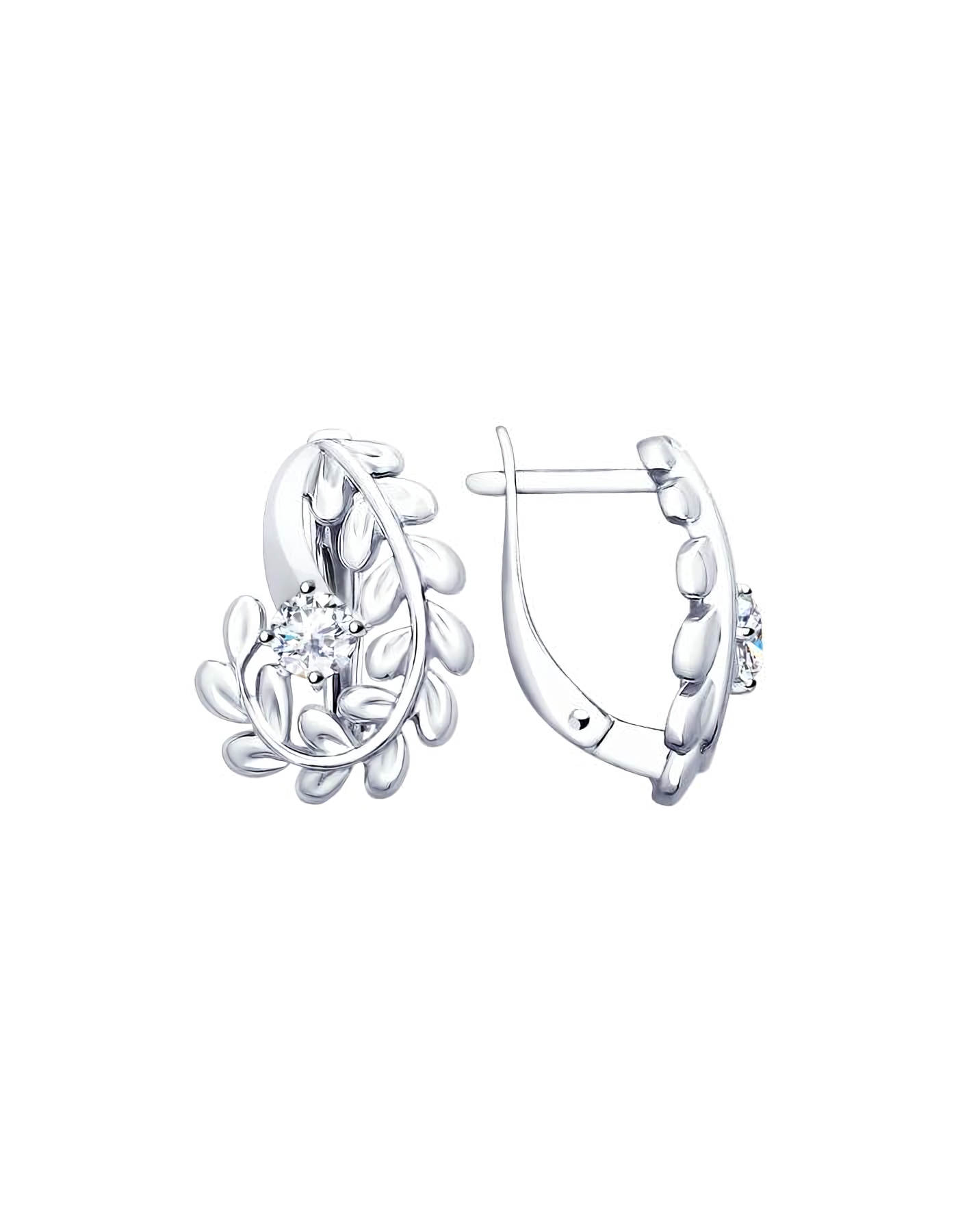 

Серьги из серебра TEO MAORI 894022728, фианит, 894022728