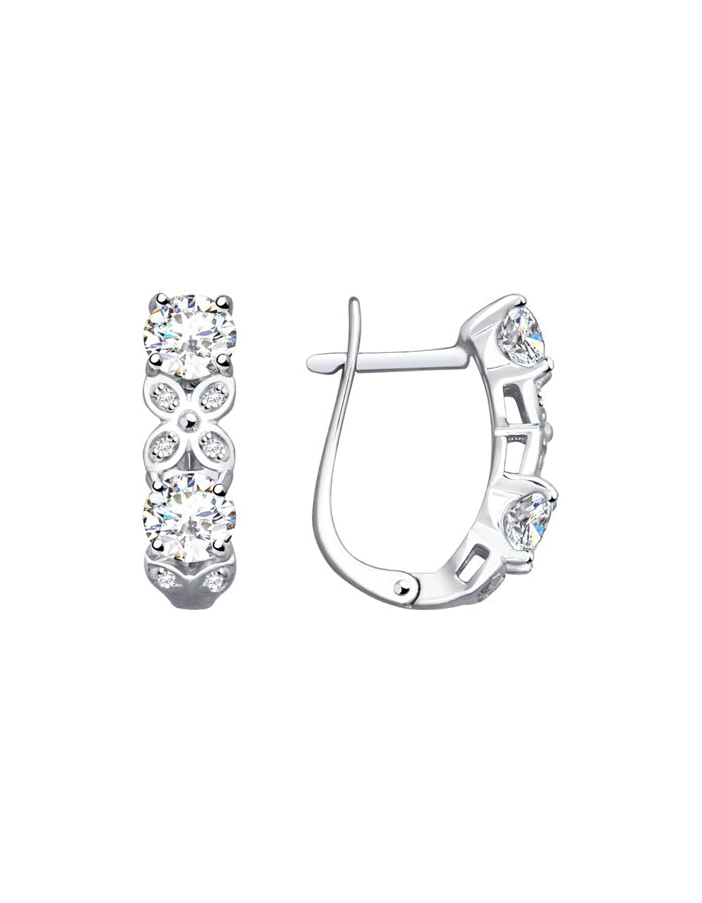 

Серьги из серебра TEO MAORI 894022709, фианит, 894022709