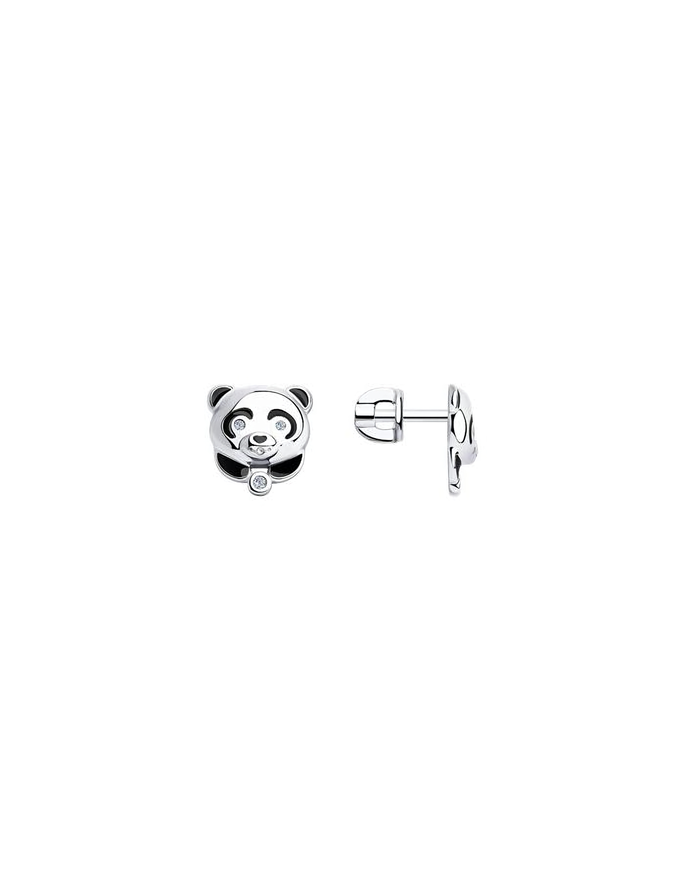

Серьги пусеты из серебра TEO MAORI 894022693, фианит, 894022693