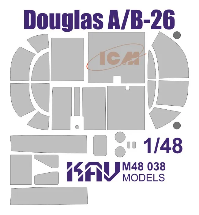 

Окрасочная маска KAV models на Douglas A/B-26 M48 038