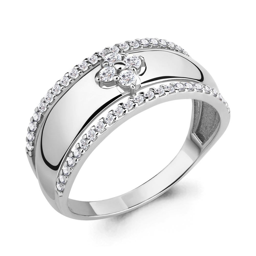 

Кольцо из серебра с фианитом Aquamarine Aquamarine 68263А_925_р р, 68263А_925_р