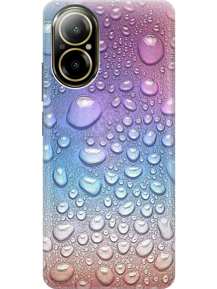 

Силиконовый чехол на Realme C67 с рисунком "Множество капель", Синий;фиолетовый, 20012142