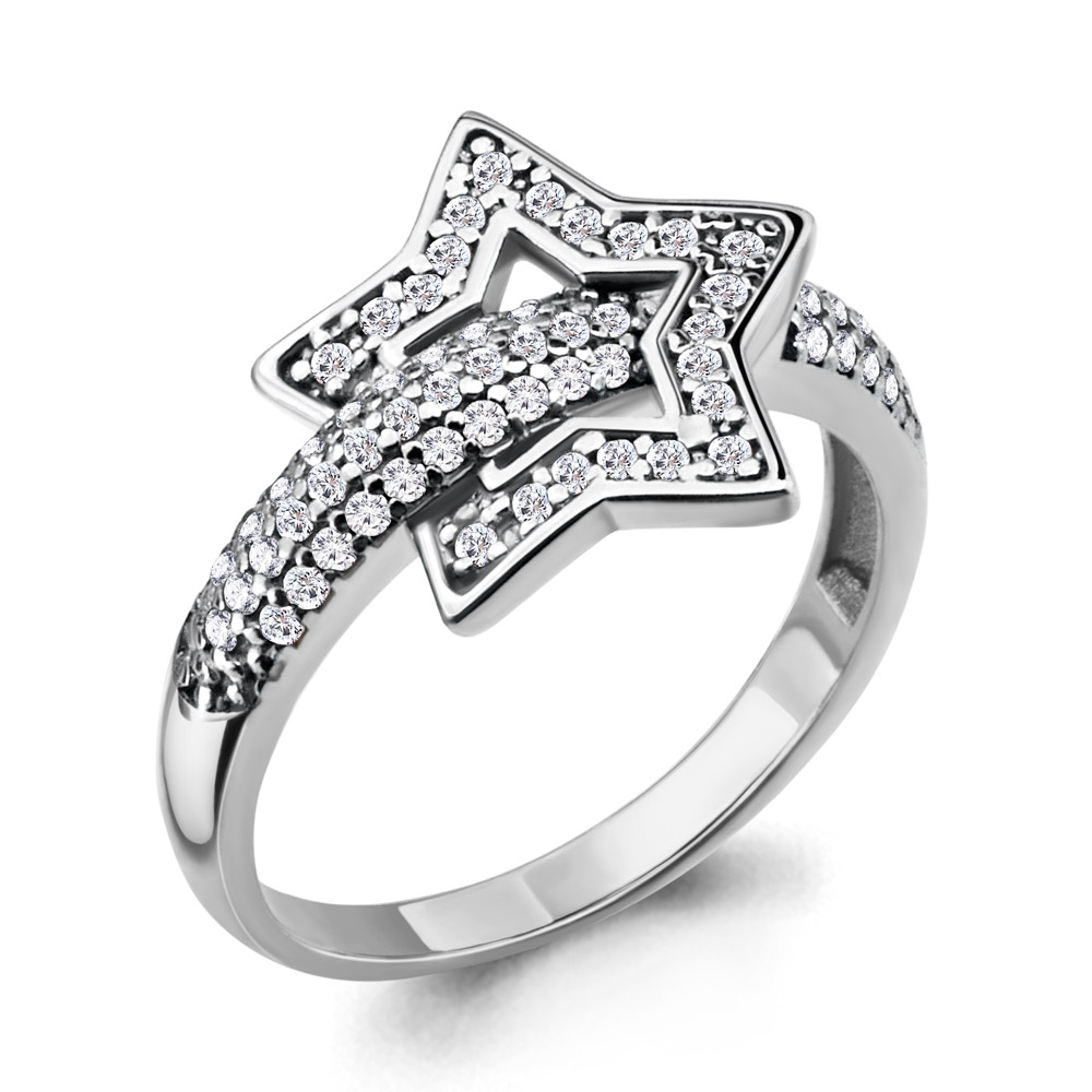 

Кольцо из серебра с фианитом Aquamarine Aquamarine 68257А_925_р р. 19, 68257А_925_р