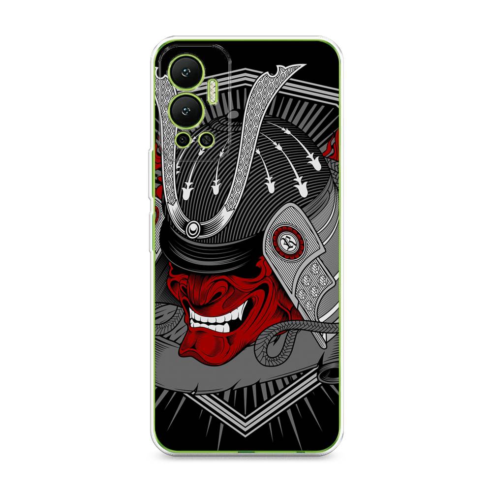 

Чехол для Infinix Hot 12 "Красная маска самурая", Белый;красный;черный, 3101350-4