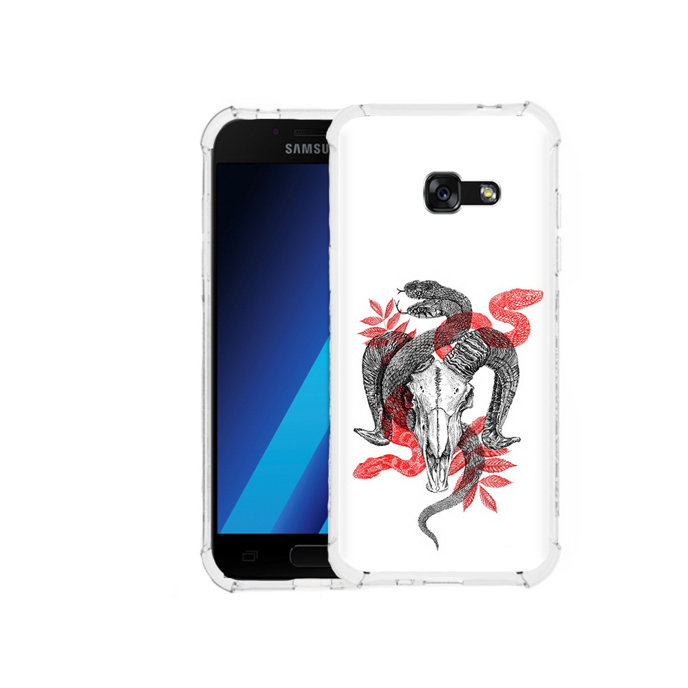 

Чехол MyPads Tocco для Samsung Galaxy A7 (2017) змея в черепе рисунок (PT87719.559.365), Tocco