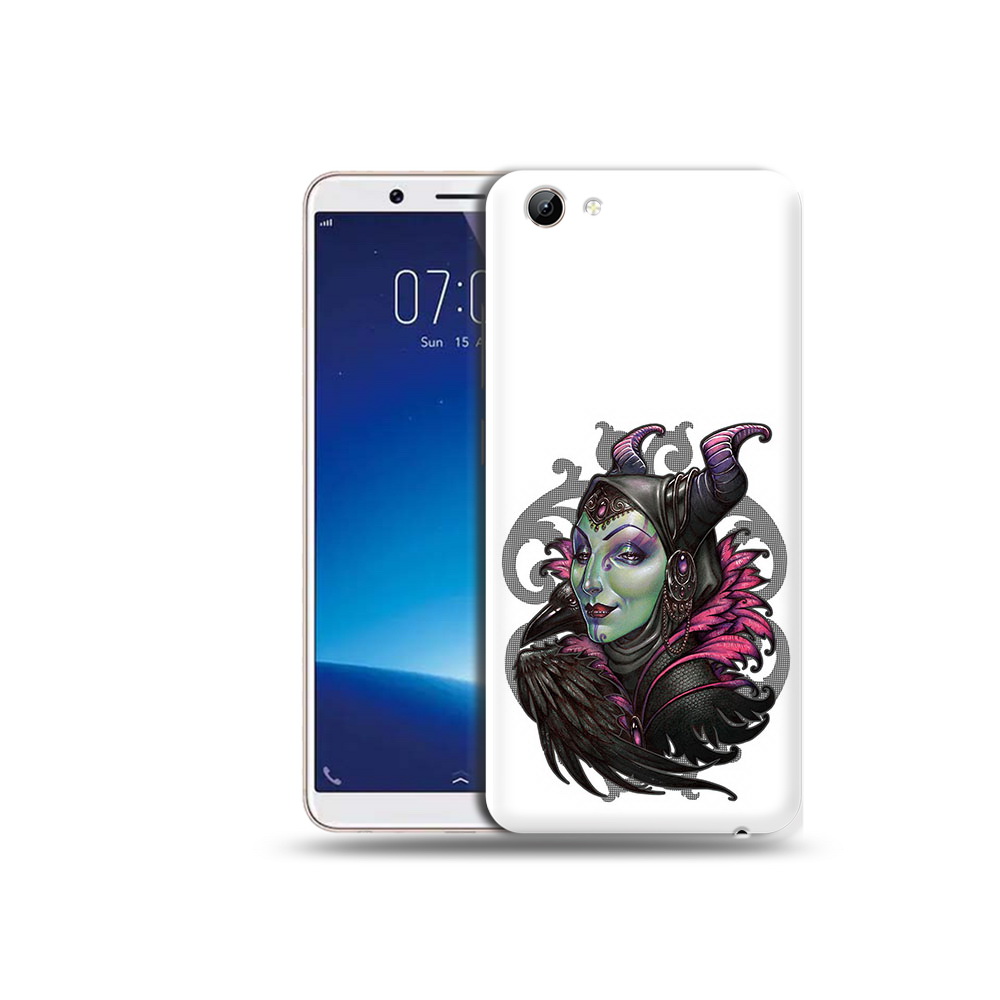 Чехол MyPads Tocco для Vivo Y71 зеленая девушка с вороном (PT111858.440.357)