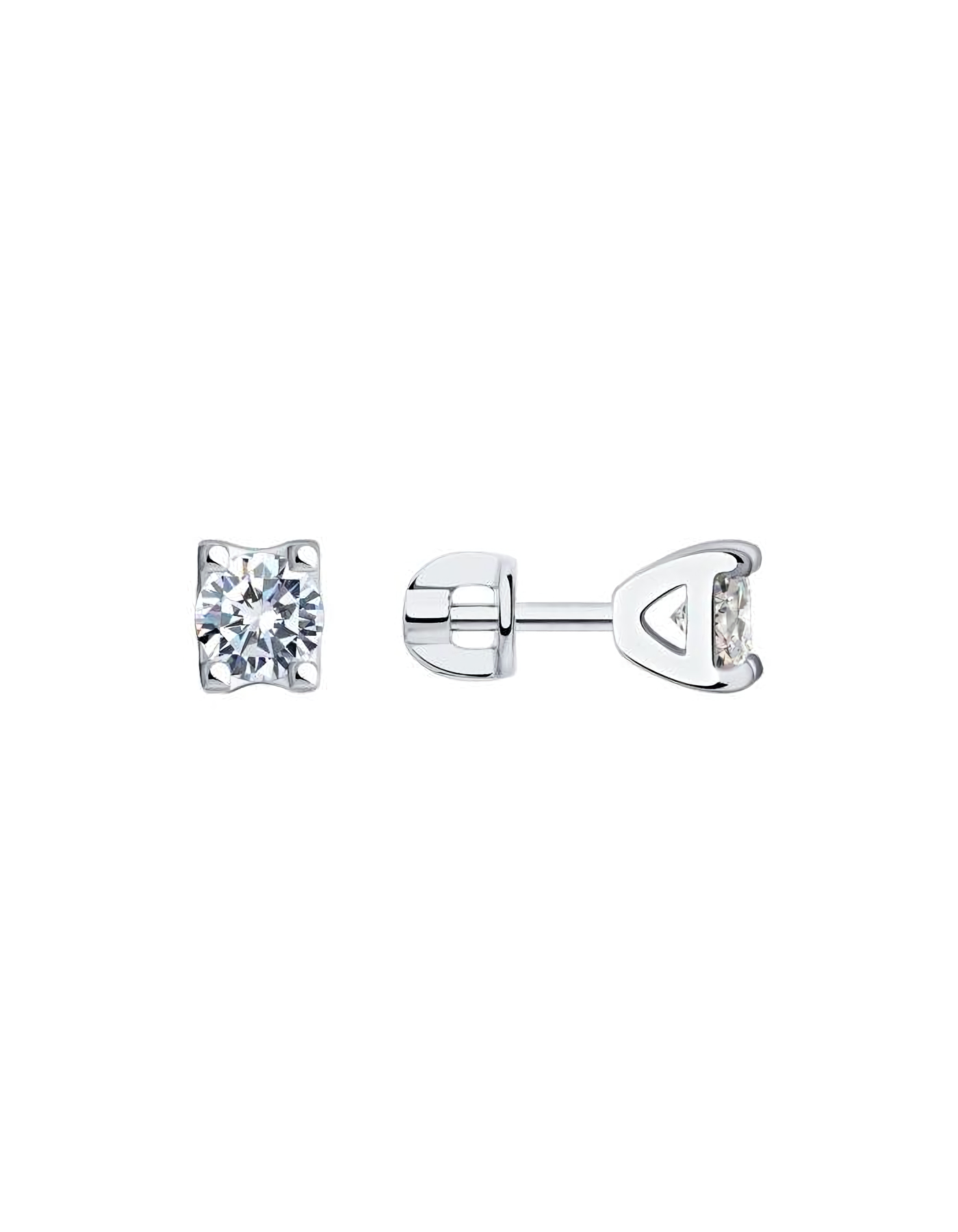 

Серьги пусеты из серебра TEO MAORI 894021473, фианит, 894021473