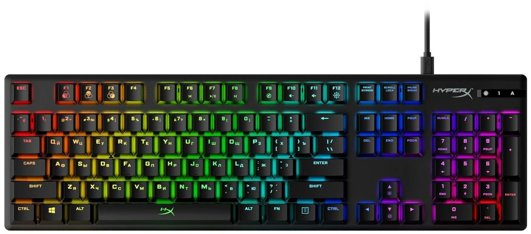 Проводная игровая клавиатура HyperX Alloy Origins Black (4P4F6AX#ACB)