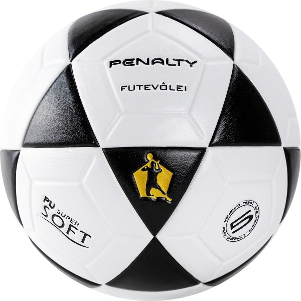 фото Мяч для футволея penalty bola futevolei altinha xxi №5 белый/черный