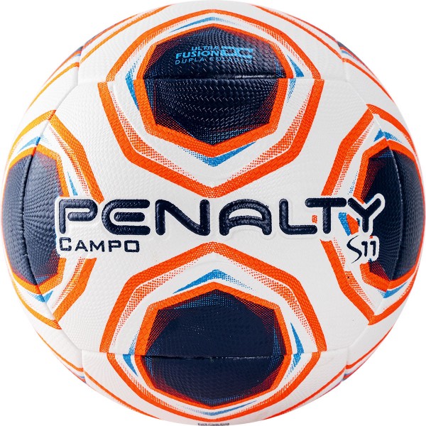 фото Футбольный мяч penalty bola campo s11 r2 xxi №5 белый/оранжевый