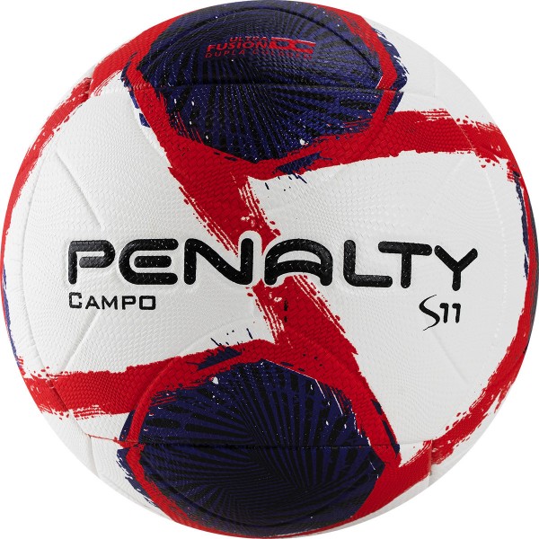 фото Футбольный мяч penalty bola campo s11 r2 ii xxi №5 белый/синий