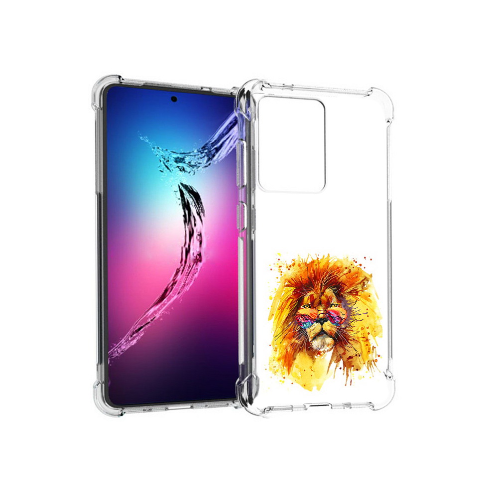 

Чехол MyPads Tocco для Samsung Galaxy S20+ лев в очках (PT141343.495.436), Прозрачный, Tocco