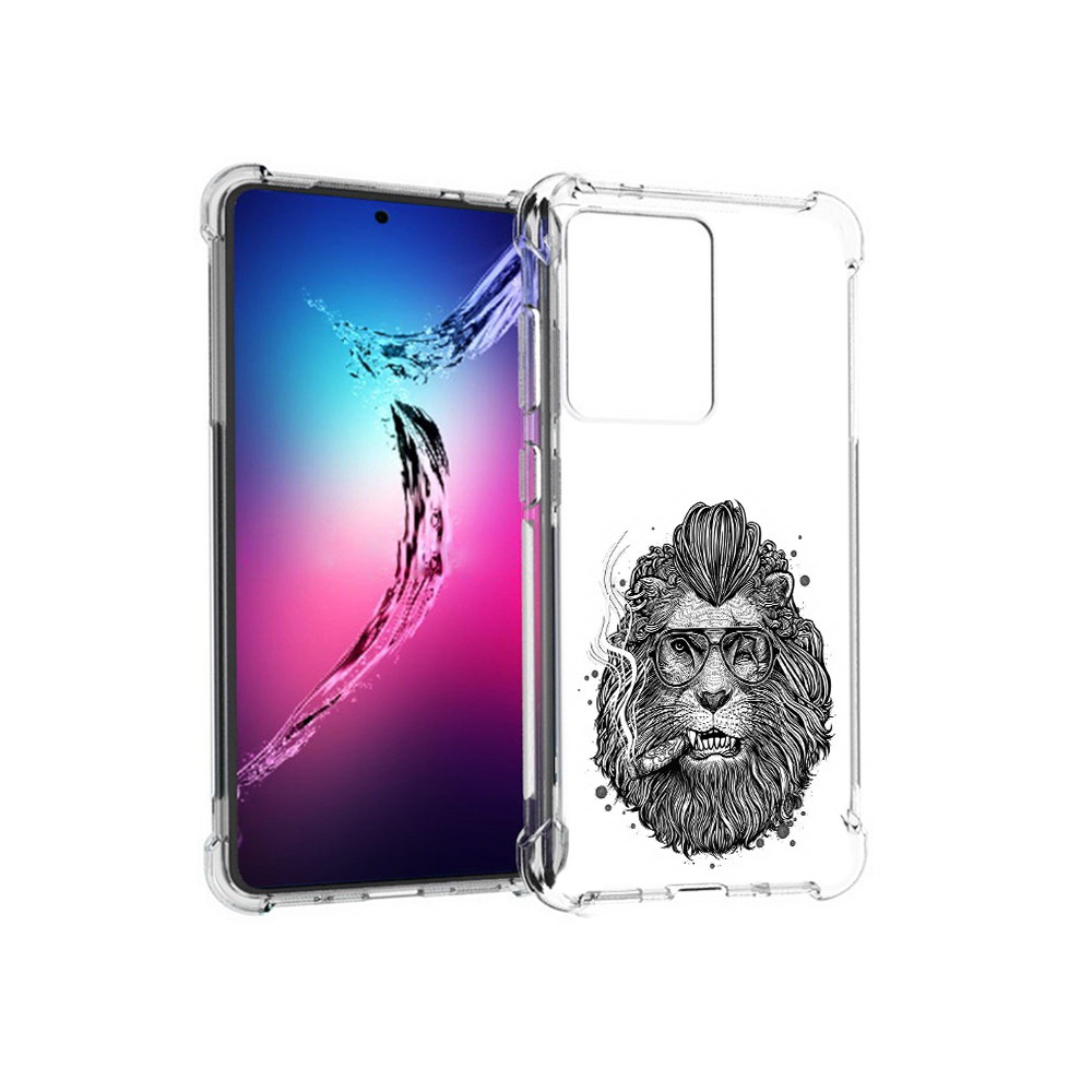 

Чехол MyPads Tocco для Samsung Galaxy S20+ курящий лев (PT141343.495.432), Прозрачный, Tocco