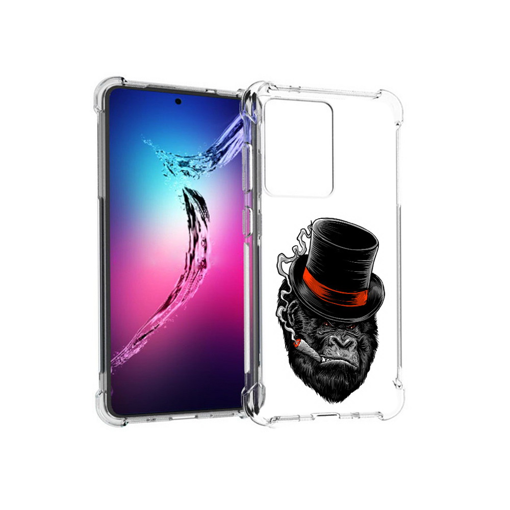 

Чехол MyPads Tocco для Samsung Galaxy S20+ дизайнерская горилла (PT141343.495.431), Прозрачный, Tocco